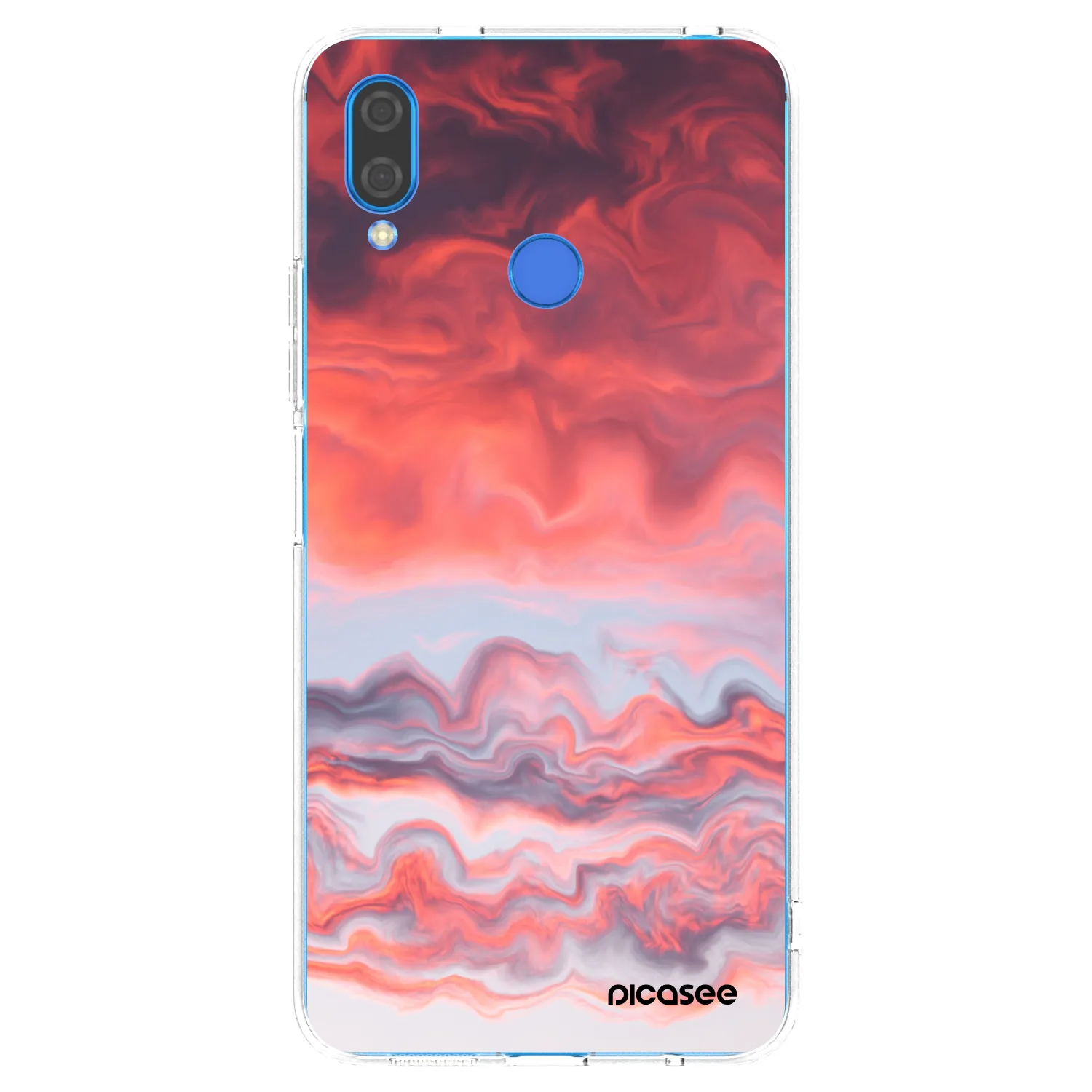 Picasee átlátszó szilikon tok az alábbi mobiltelefonokra Huawei Nova 3 - Sunset