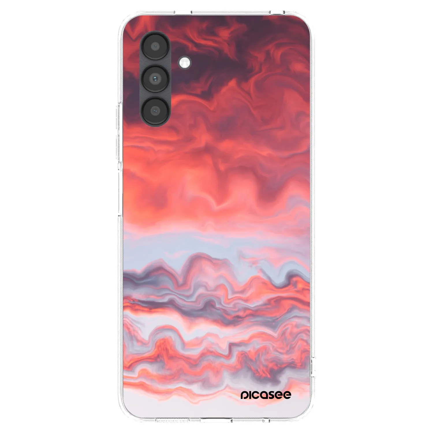 Picasee átlátszó szilikon tok az alábbi mobiltelefonokra Samsung Galaxy A04s A047F - Sunset