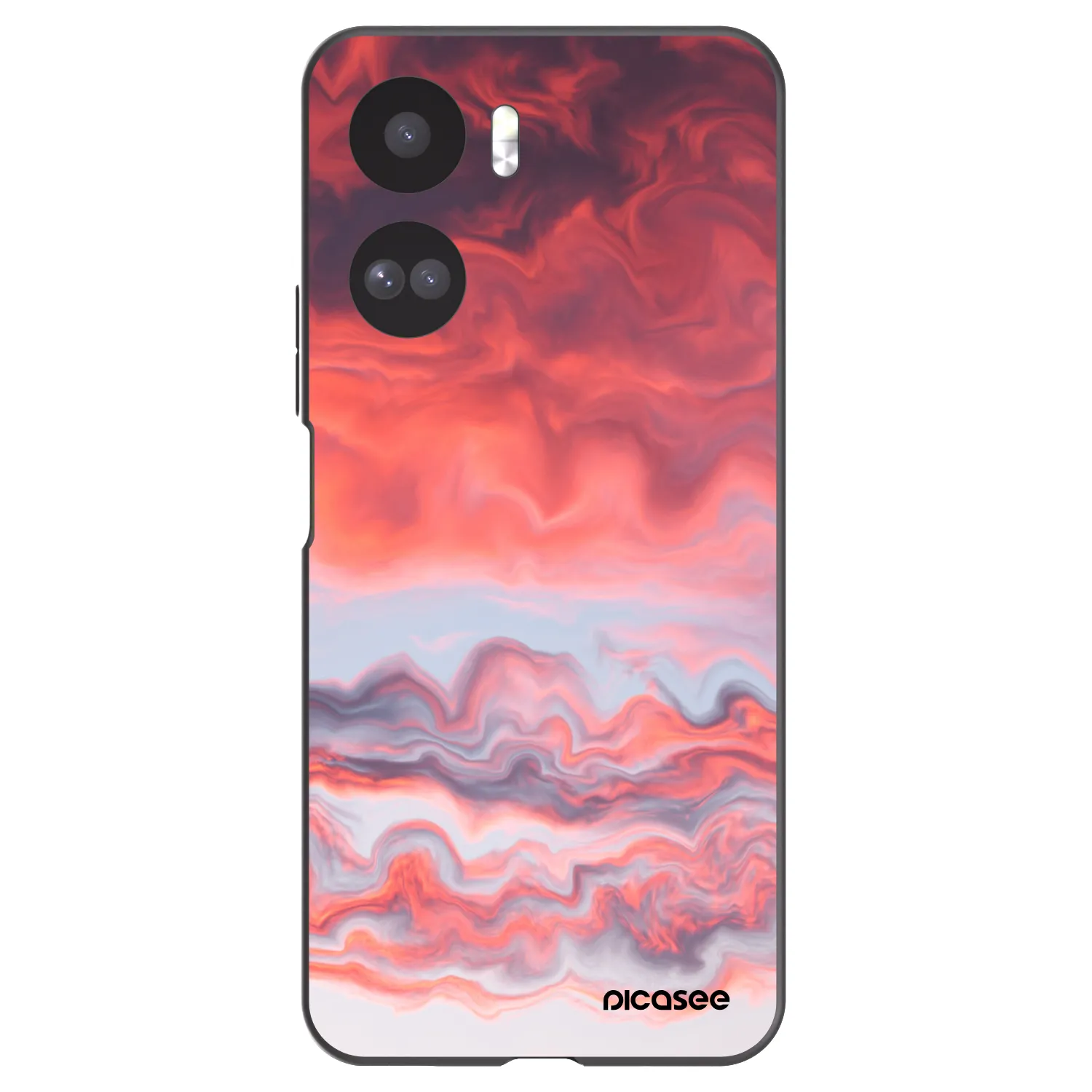 Picasee fekete szilikon tok az alábbi mobiltelefonokra Honor 90 Lite 5G - Sunset