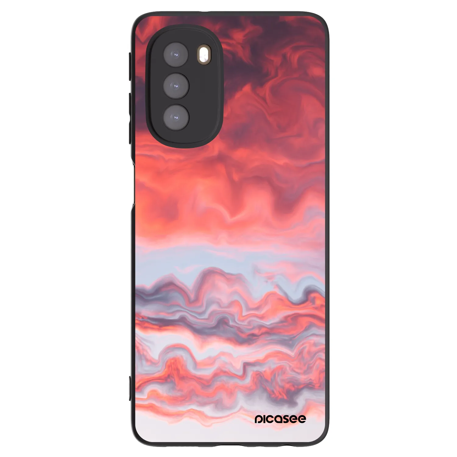 Picasee fekete szilikon tok az alábbi mobiltelefonokra Motorola Moto G51 - Sunset