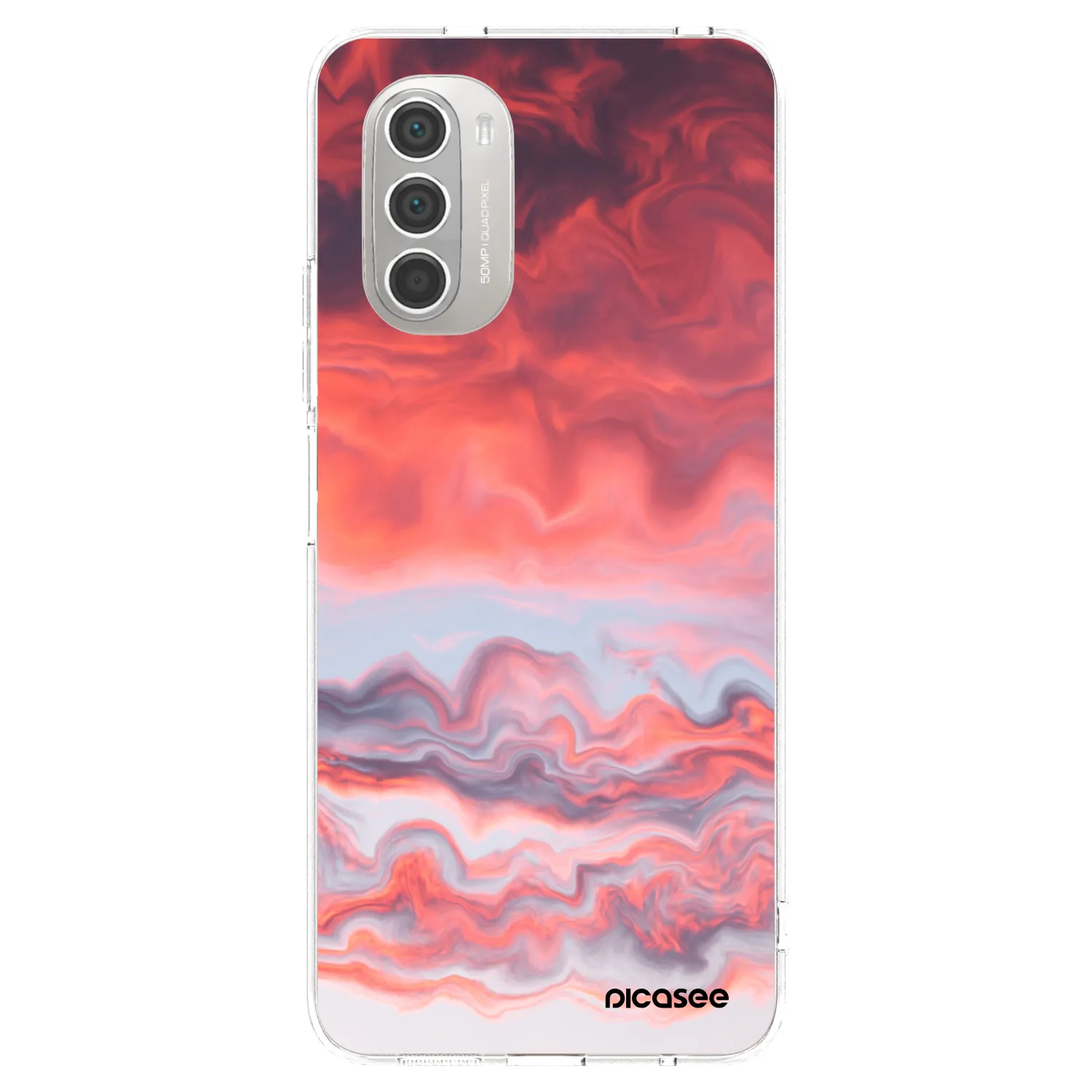Picasee átlátszó szilikon tok az alábbi mobiltelefonokra Motorola Moto G51 - Sunset