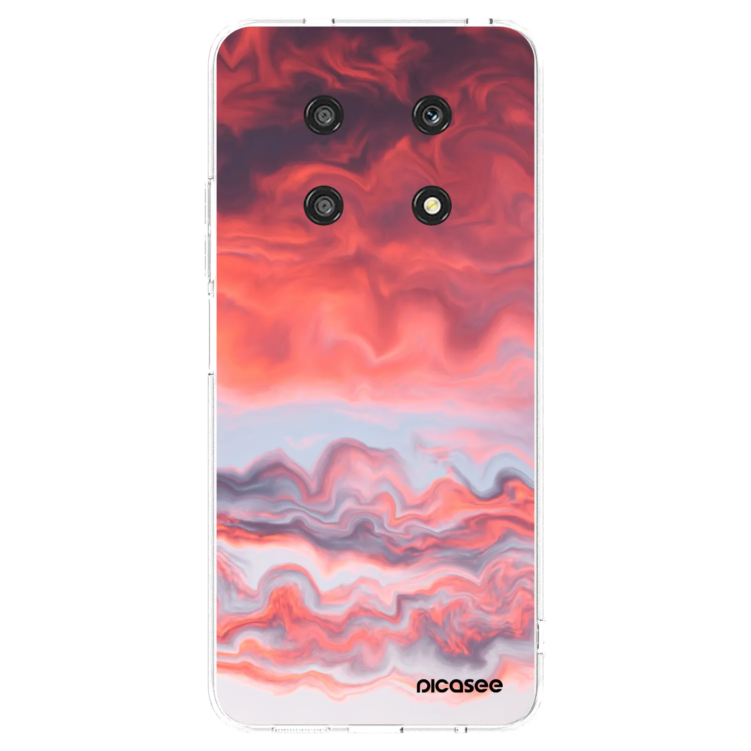 Picasee átlátszó szilikon tok az alábbi mobiltelefonokra Honor Magic4 Lite 5G - Sunset