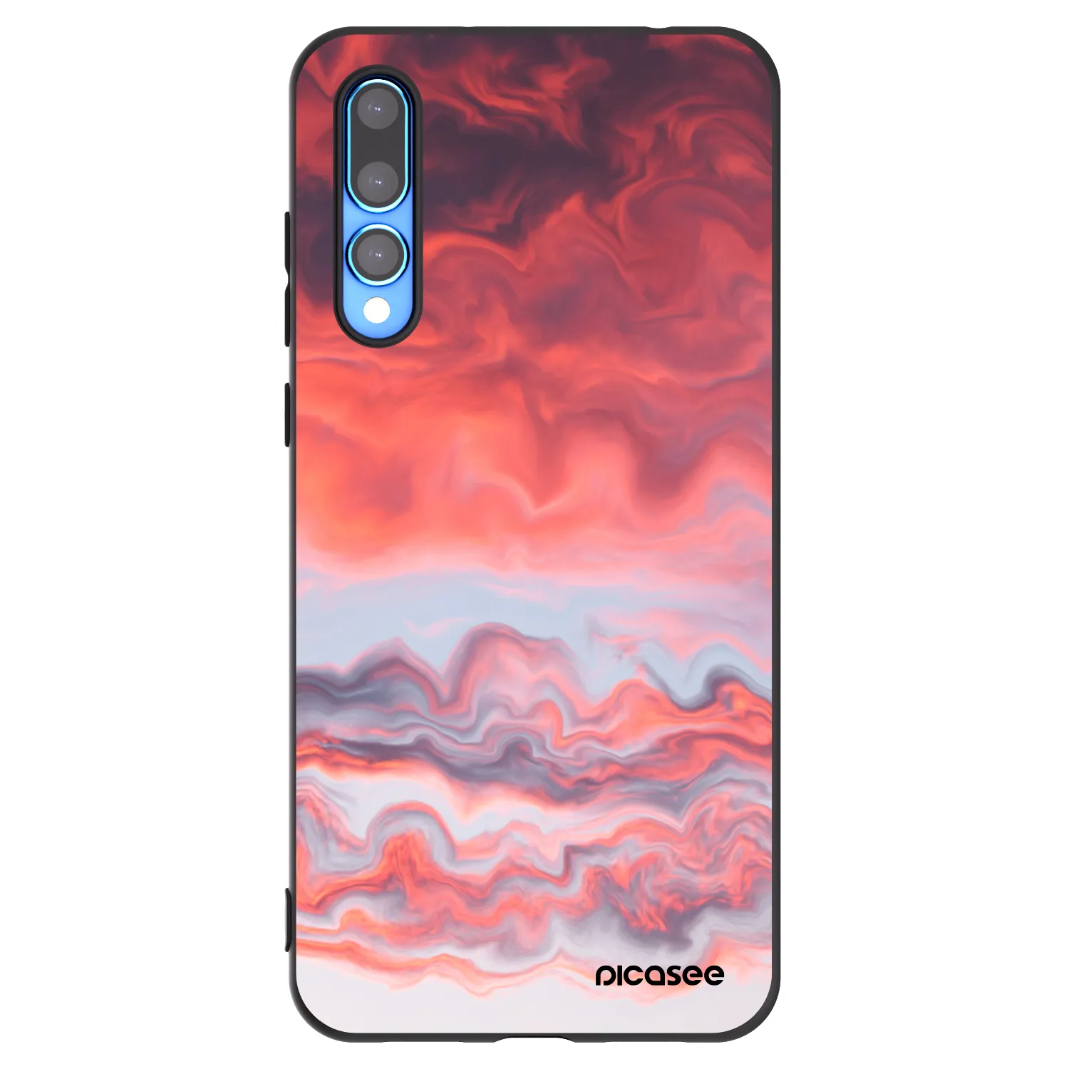 Picasee fekete szilikon tok az alábbi mobiltelefonokra Huawei P20 Pro - Sunset