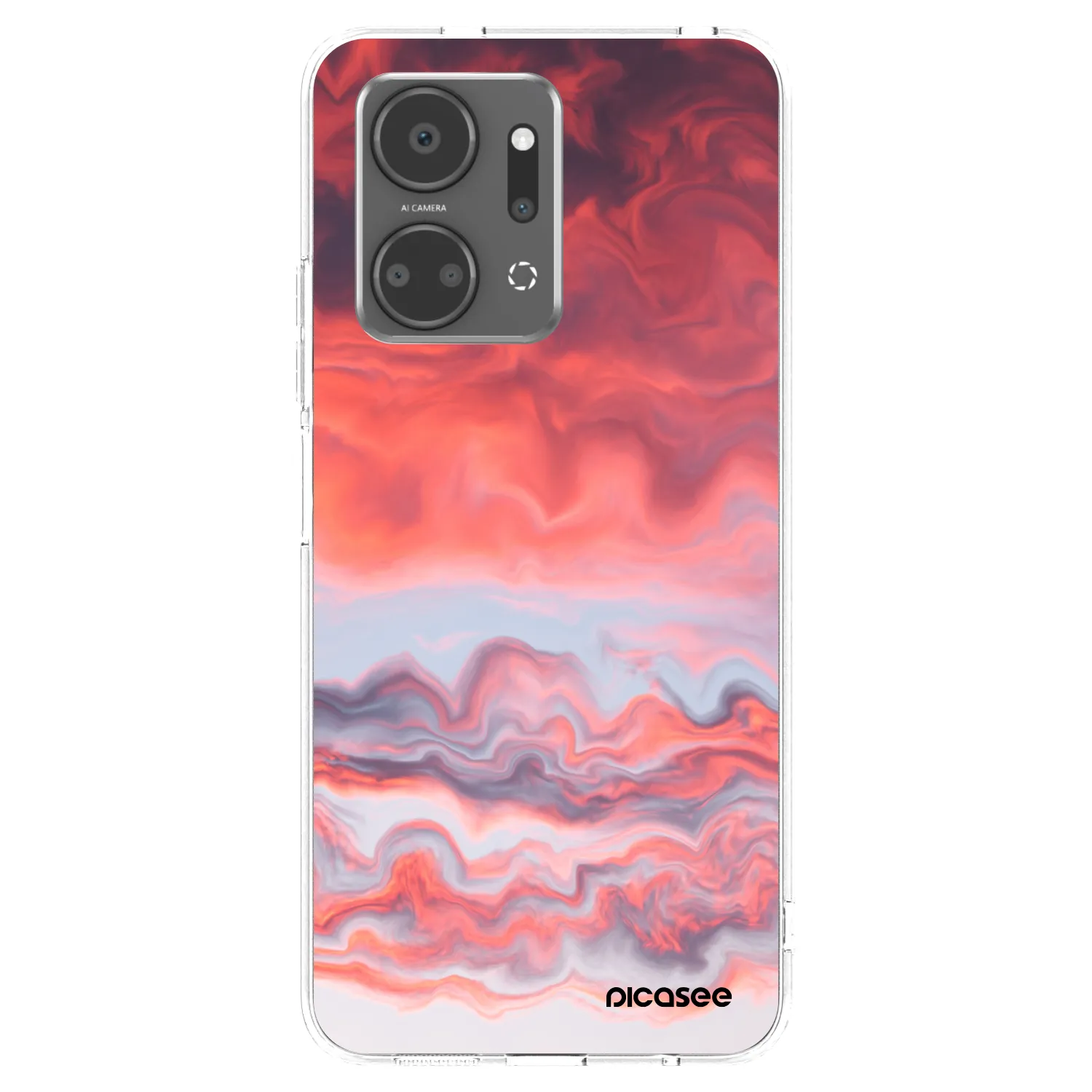 Picasee átlátszó szilikon tok az alábbi mobiltelefonokra Honor X7a - Sunset