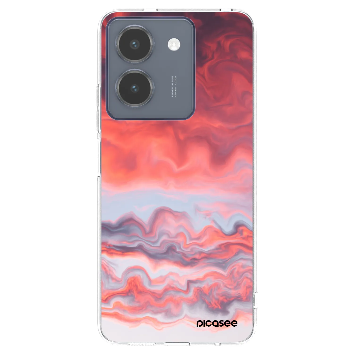 Picasee átlátszó szilikon tok az alábbi mobiltelefonokra Vivo Y36 4G - Sunset