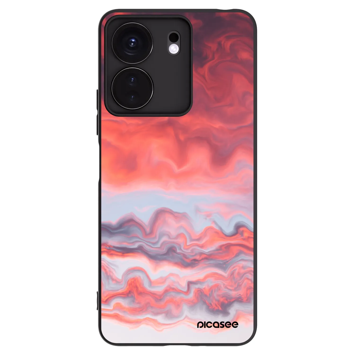 Picasee fekete szilikon tok az alábbi mobiltelefonokra Xiaomi Redmi 13C 4G - Sunset