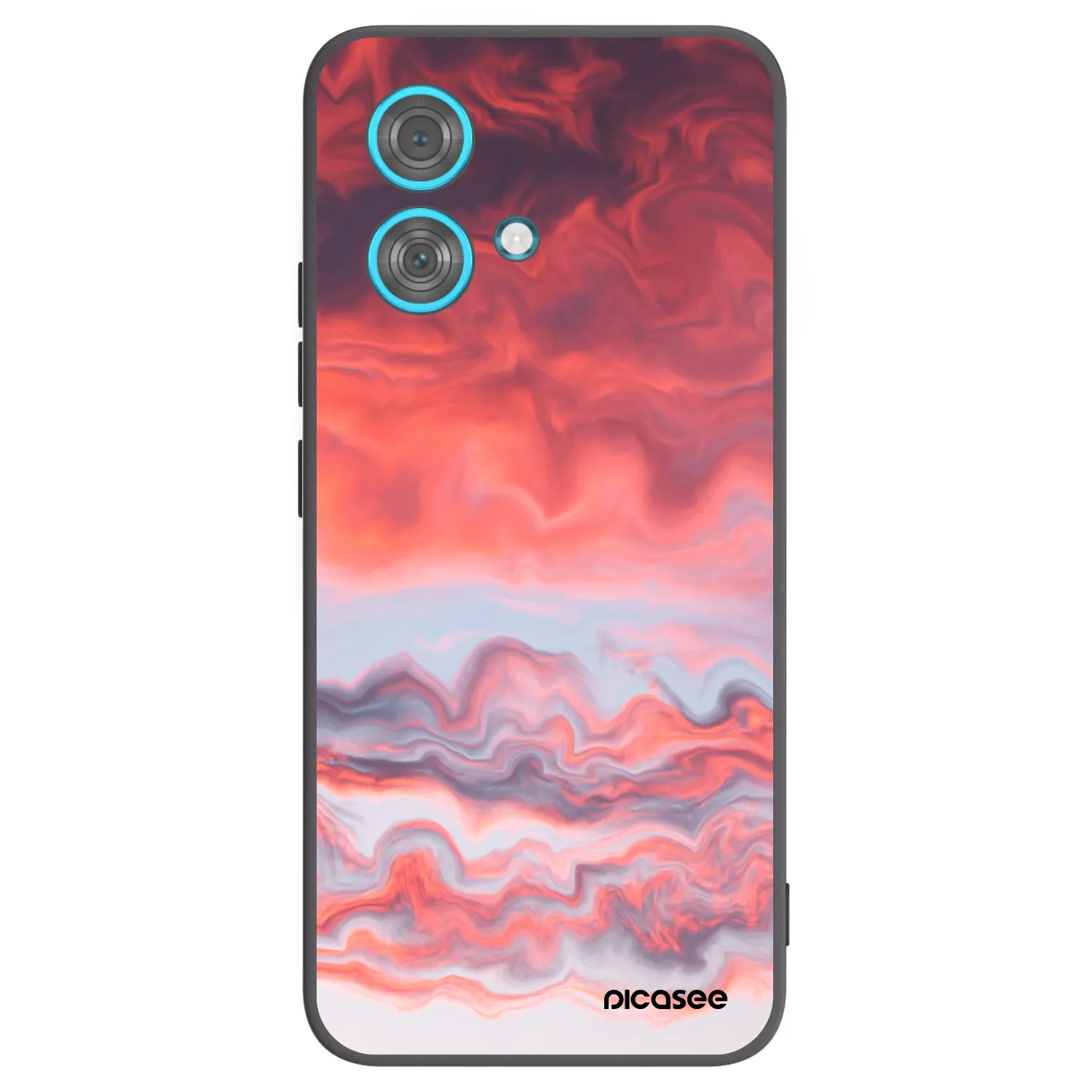 Picasee fekete szilikon tok az alábbi mobiltelefonokra Motorola Edge 40 Neo - Sunset