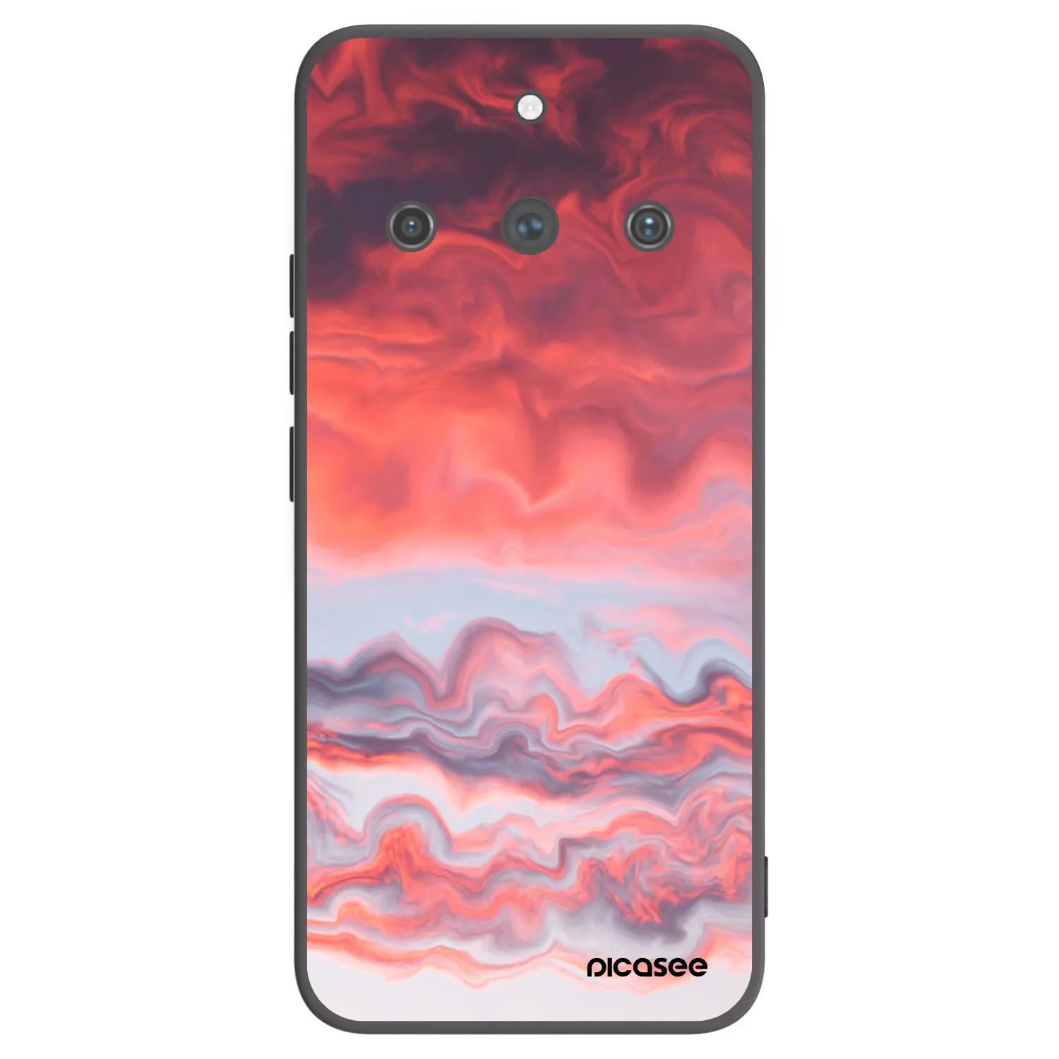 Picasee fekete szilikon tok az alábbi mobiltelefonokra Realme 11 Pro+ - Sunset