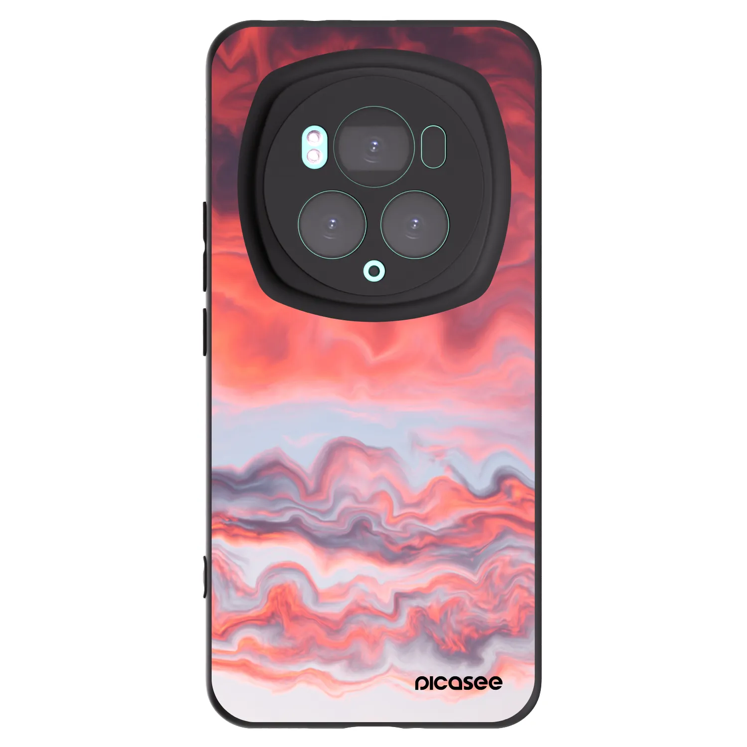 Picasee fekete szilikon tok az alábbi mobiltelefonokra Honor Magic6 Pro - Sunset