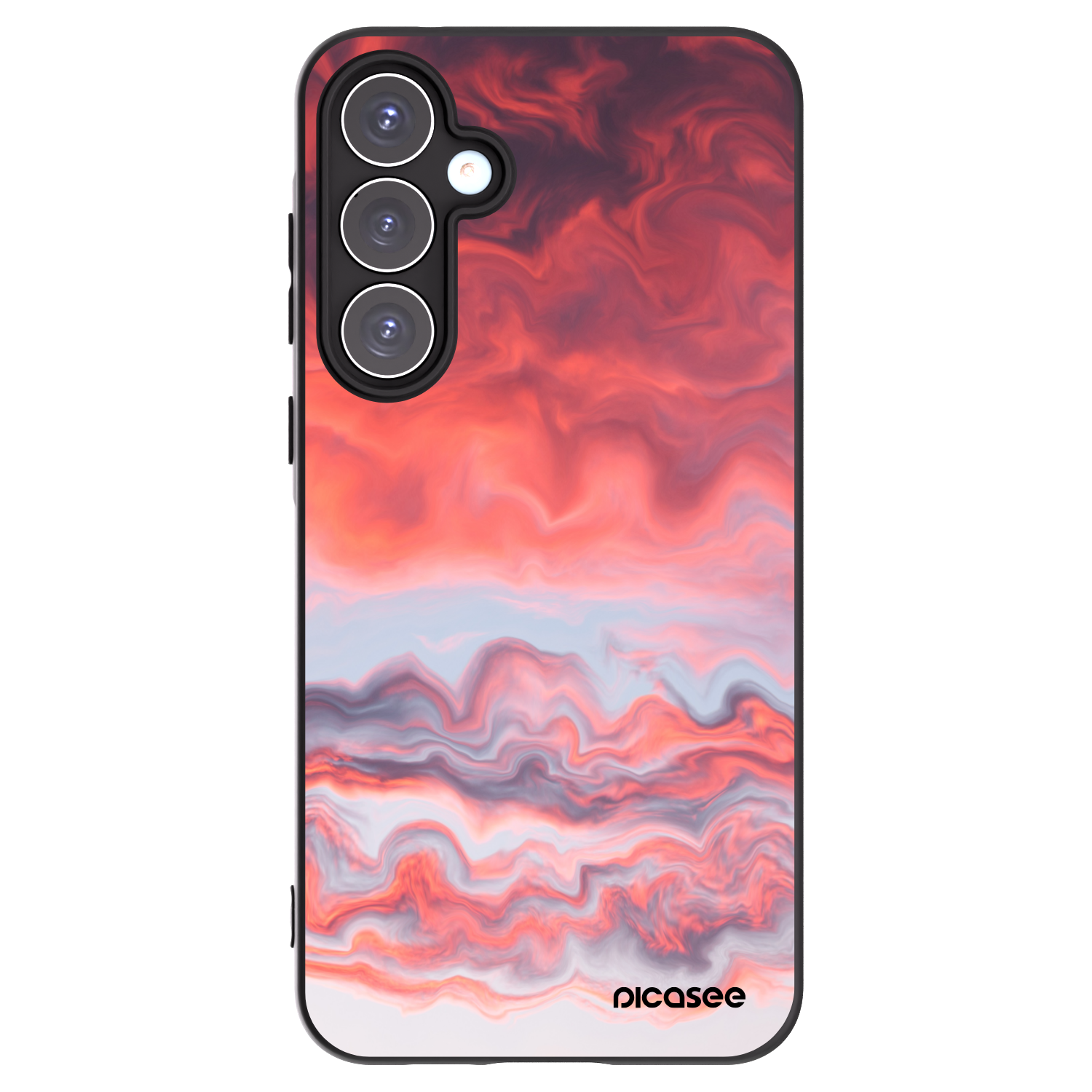 Picasee fekete szilikon tok az alábbi mobiltelefonokra Samsung Galaxy A55 5G A556B - Sunset