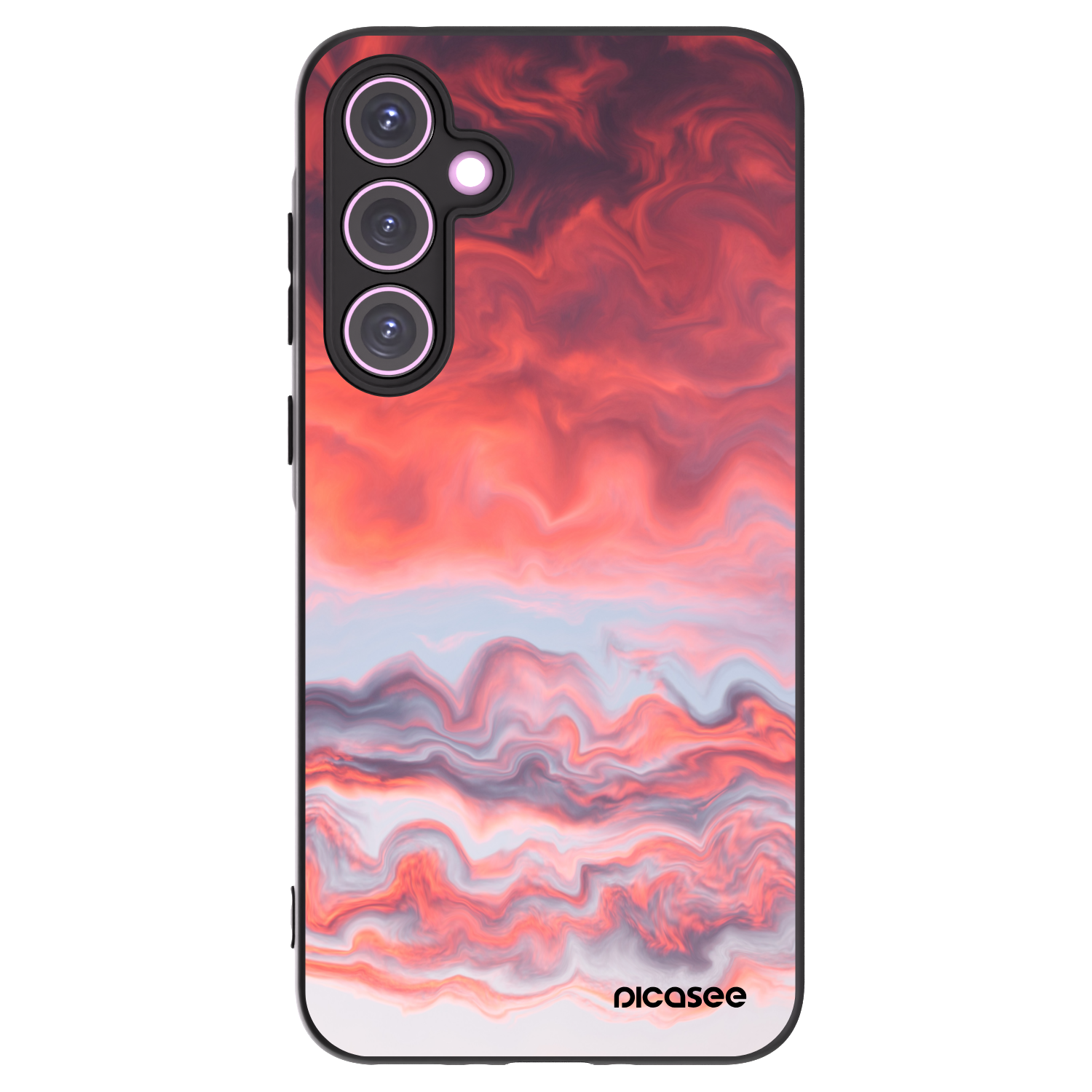 Picasee fekete szilikon tok az alábbi mobiltelefonokra Samsung Galaxy A35 5G A356B - Sunset