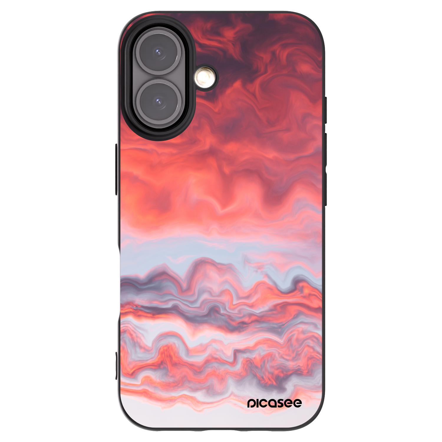 Picasee fekete szilikon tok az alábbi mobiltelefonokra Apple iPhone 16 - Sunset