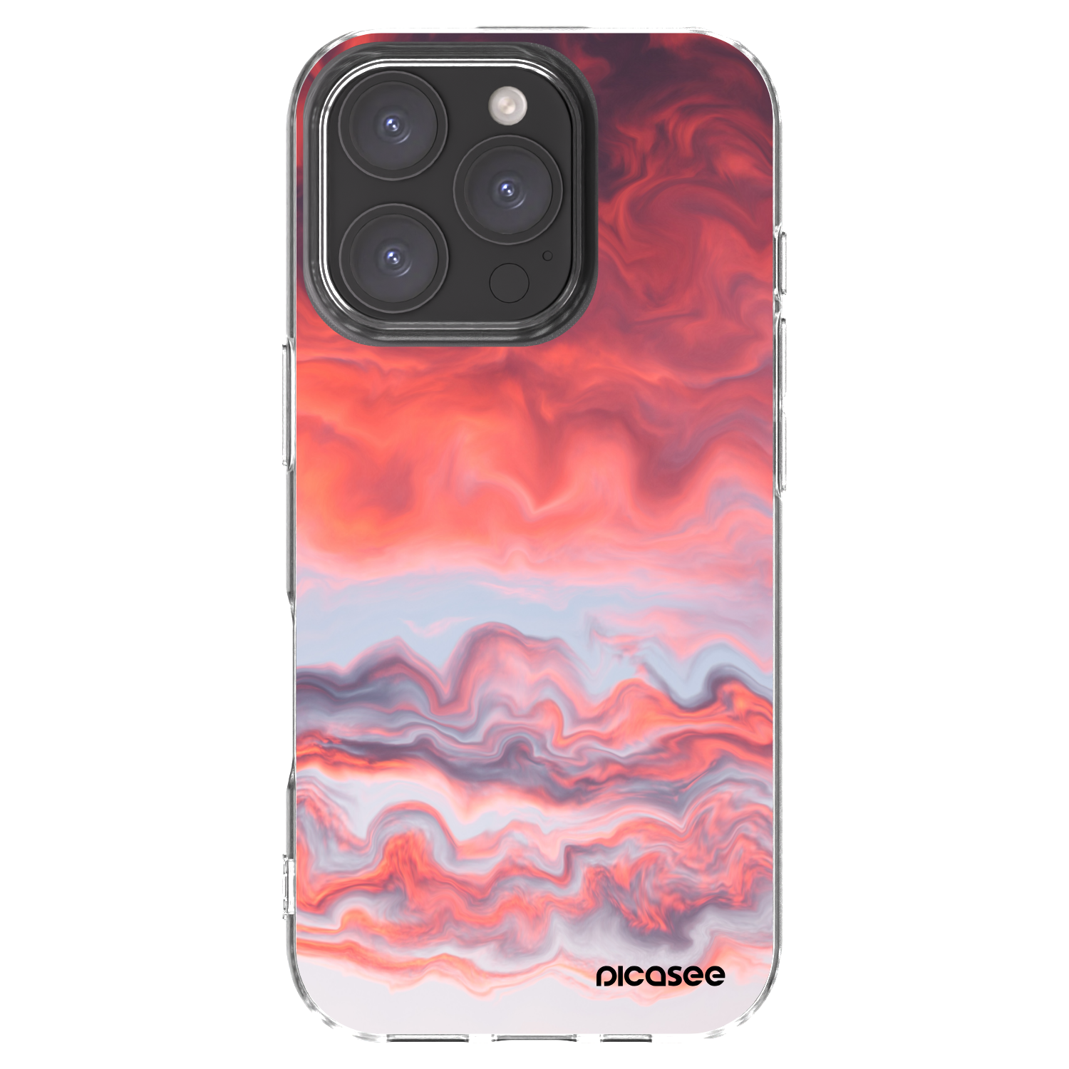 Picasee átlátszó szilikon tok az alábbi mobiltelefonokra Apple iPhone 16 Pro - Sunset