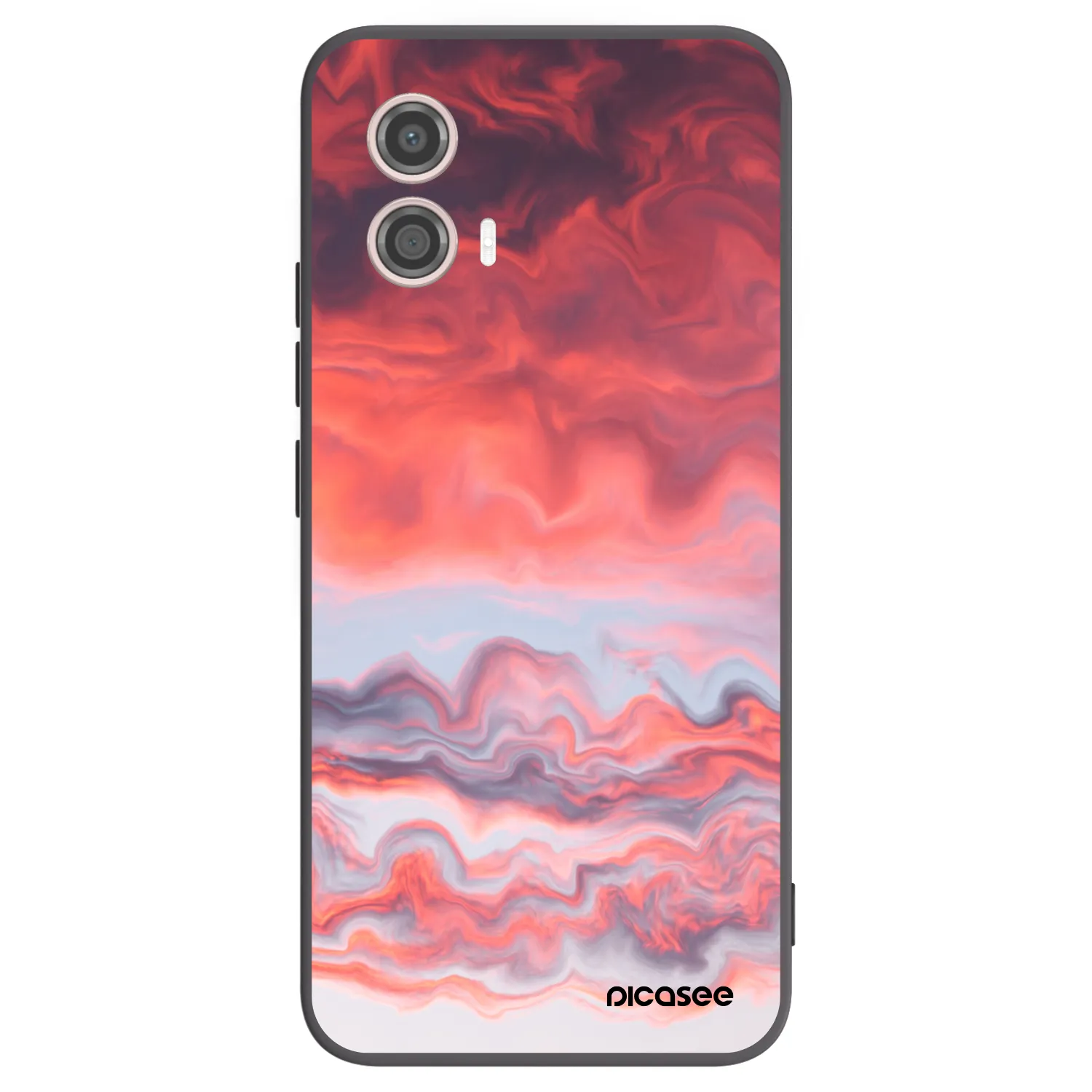 Picasee fekete szilikon tok az alábbi mobiltelefonokra Motorola Moto G53 5G - Sunset
