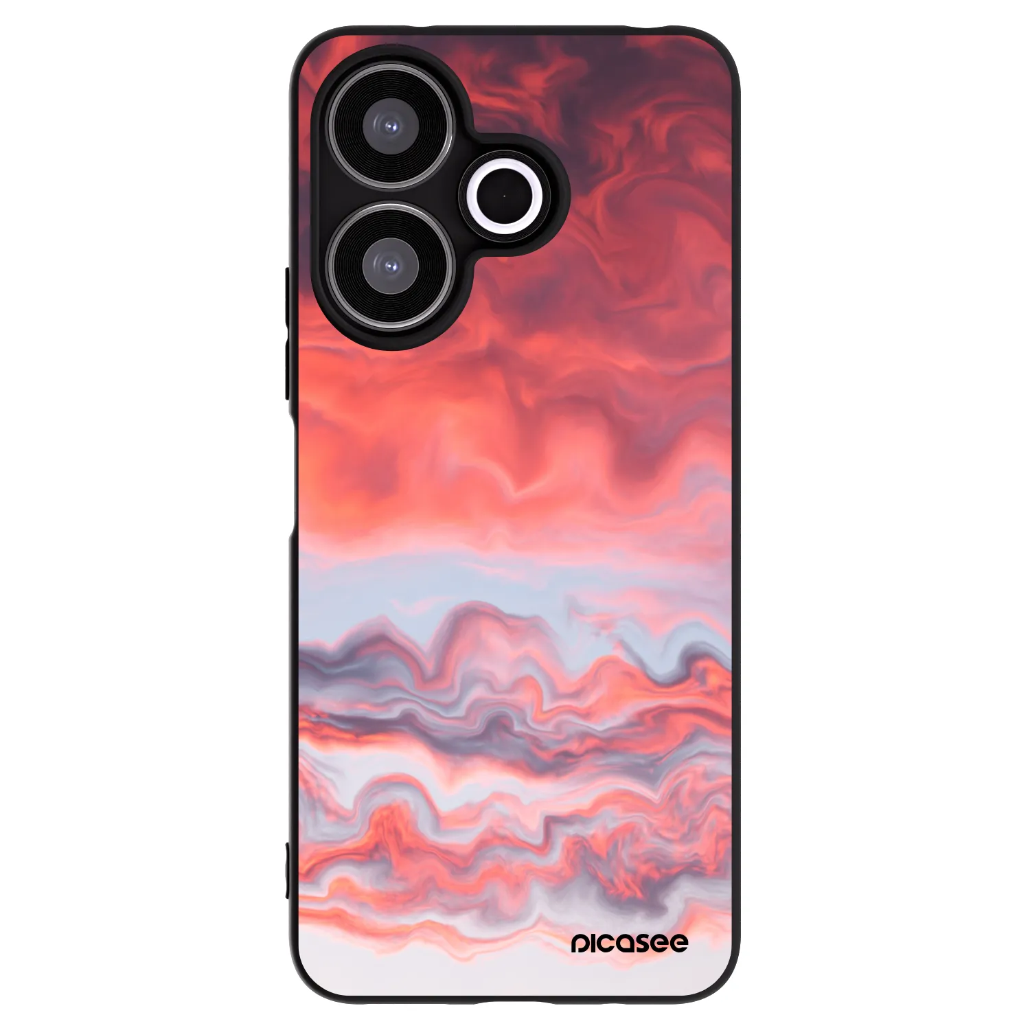 Picasee fekete szilikon tok az alábbi mobiltelefonokra Xiaomi Redmi 13 4G - Sunset