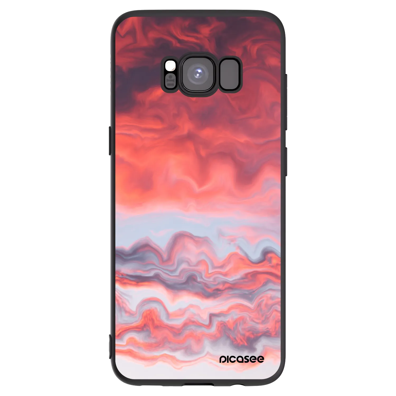 Picasee fekete szilikon tok az alábbi mobiltelefonokra Samsung Galaxy S8 G950F - Sunset