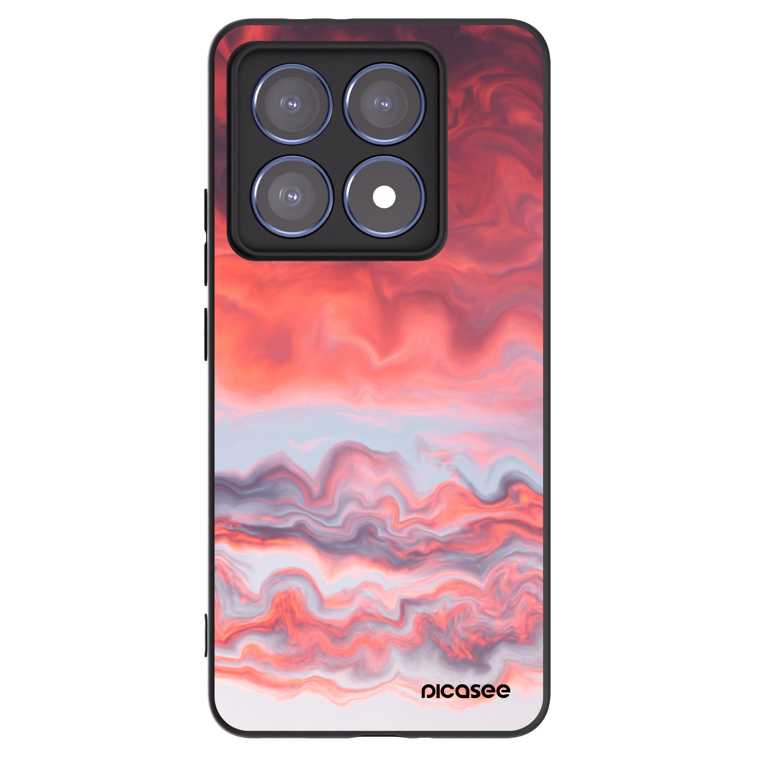 Picasee fekete szilikon tok az alábbi mobiltelefonokra Xiaomi 14T Pro - Sunset