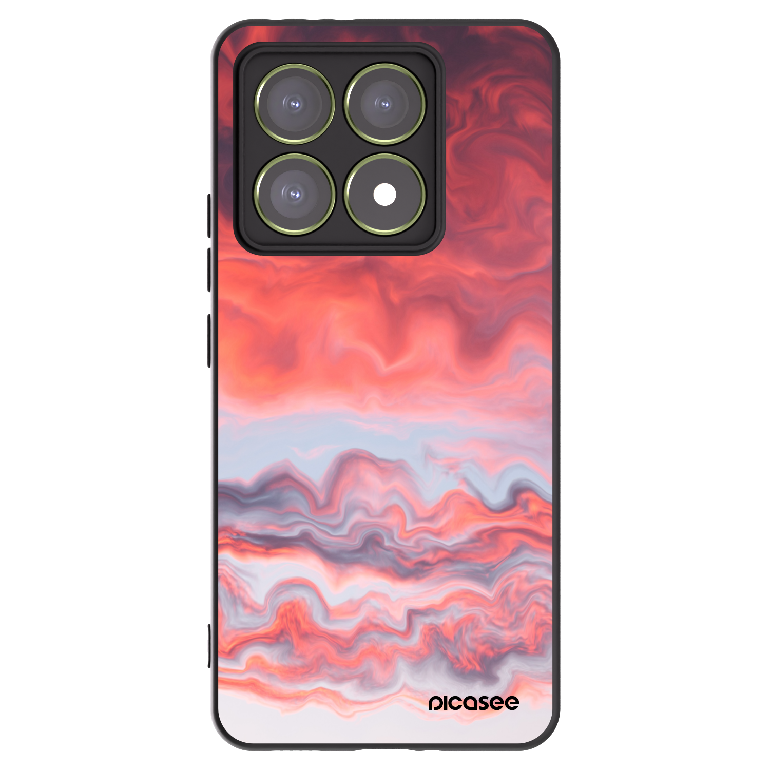 Picasee fekete szilikon tok az alábbi mobiltelefonokra Xiaomi 14T - Sunset