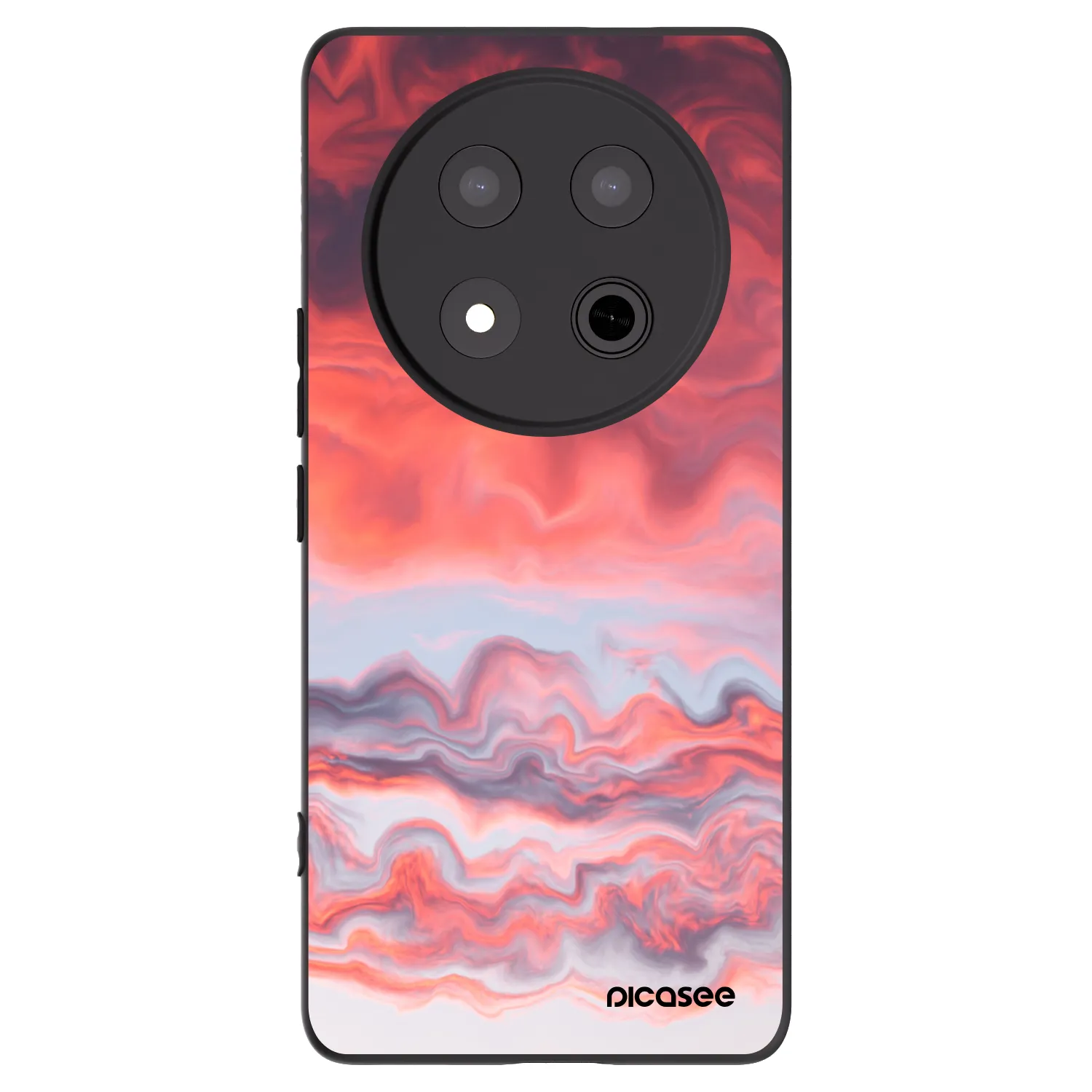 Picasee fekete szilikon tok az alábbi mobiltelefonokra Honor Magic7 Lite 5G - Sunset