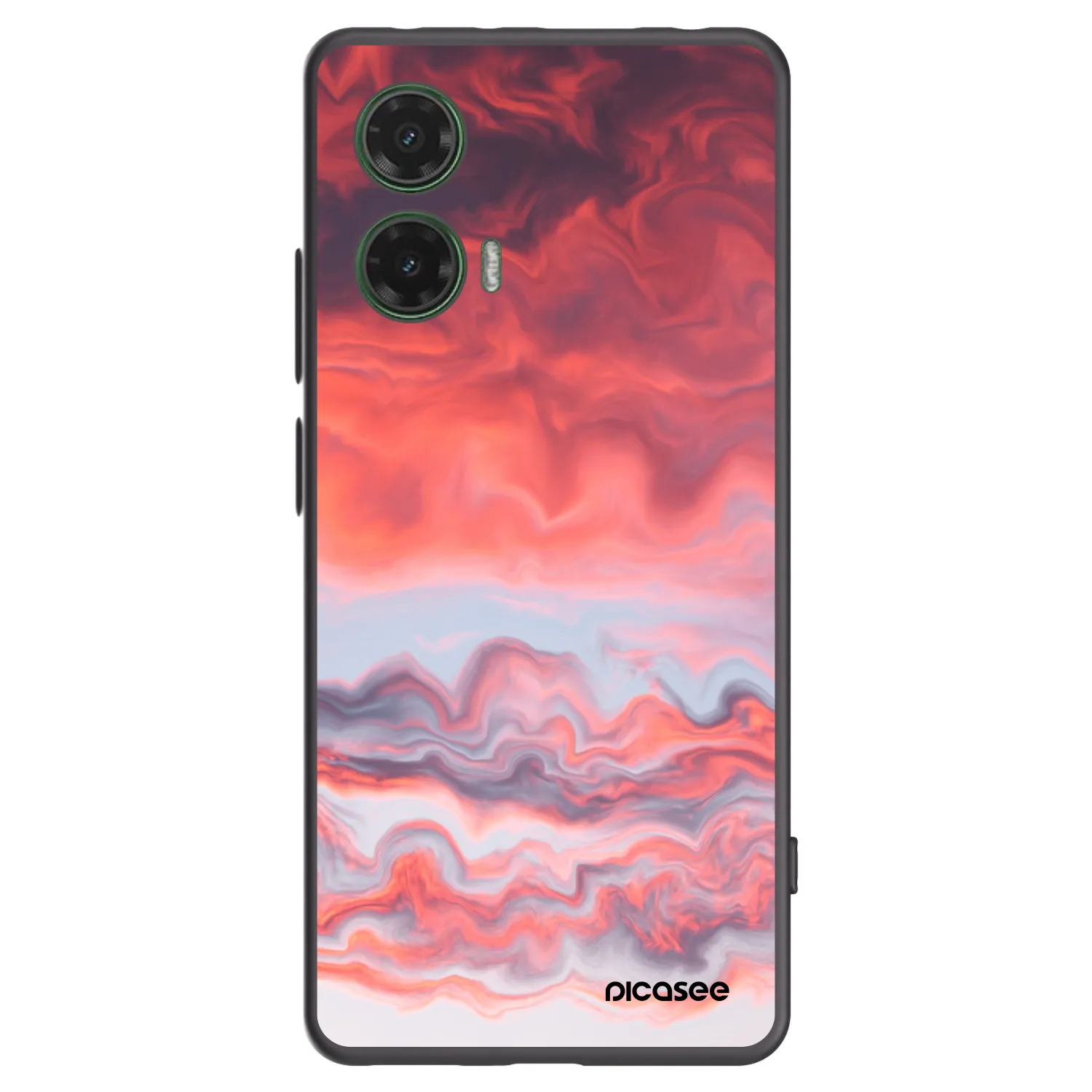 Picasee fekete szilikon tok az alábbi mobiltelefonokra Motorola Moto G35 5G - Sunset