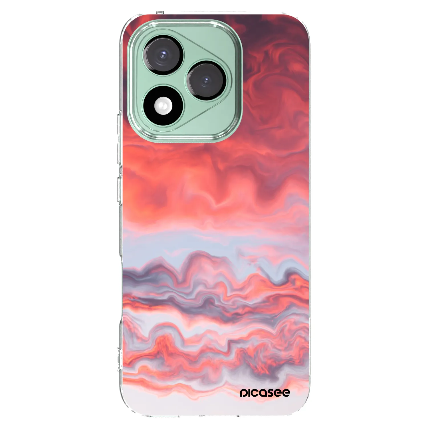 Picasee átlátszó szilikon tok az alábbi mobiltelefonokra Honor 400 Lite 5G - Sunset