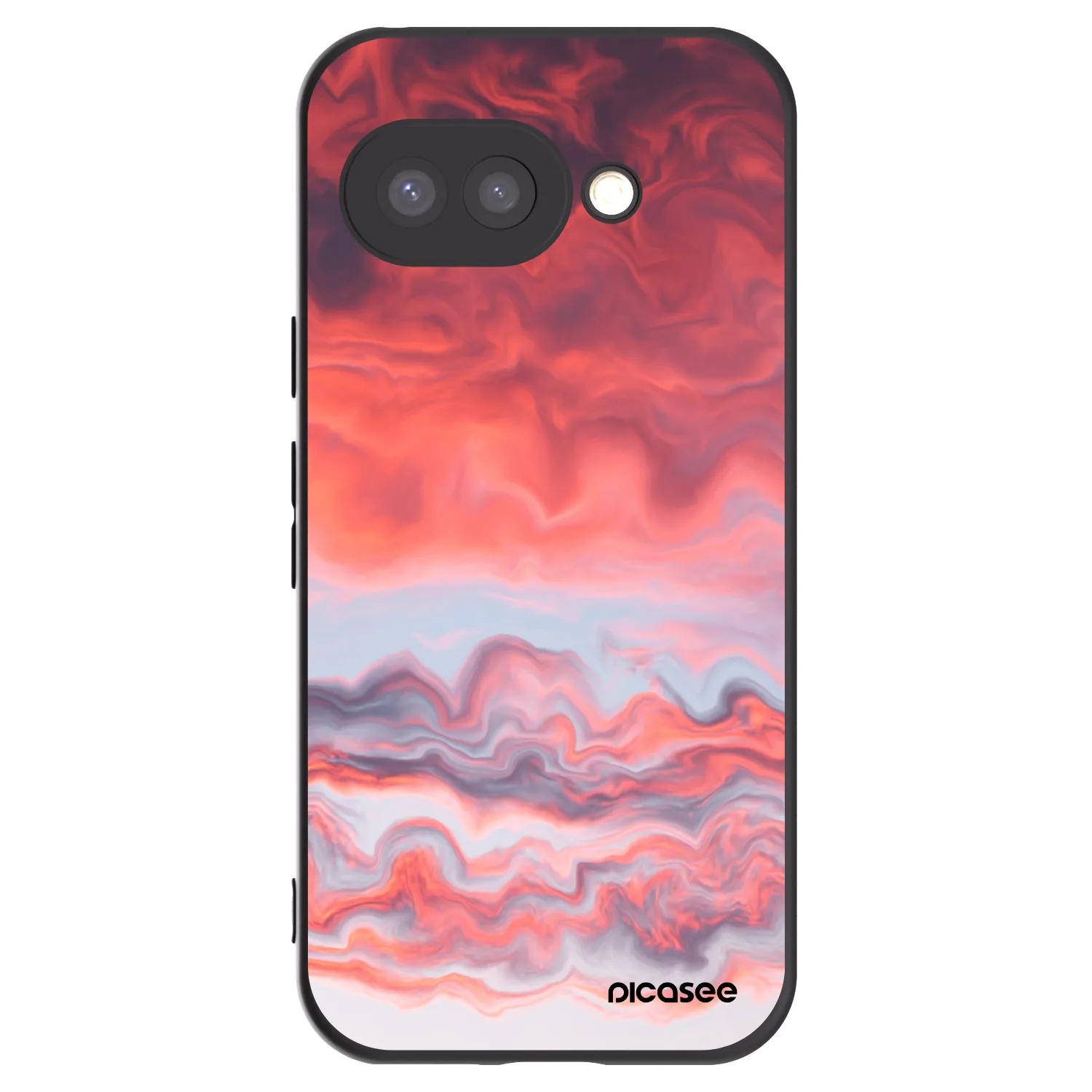 Picasee fekete szilikon tok az alábbi mobiltelefonokra Google Pixel 9a - Sunset