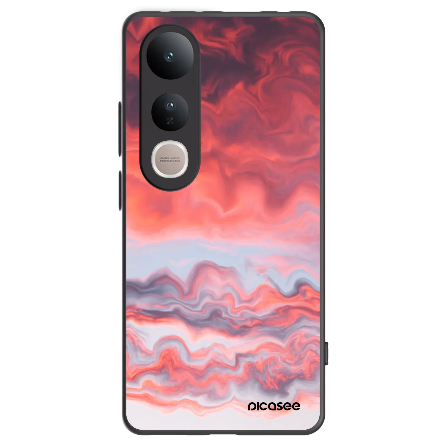Picasee fekete szilikon tok az alábbi mobiltelefonokra Vivo V50 Lite 5G - Sunset