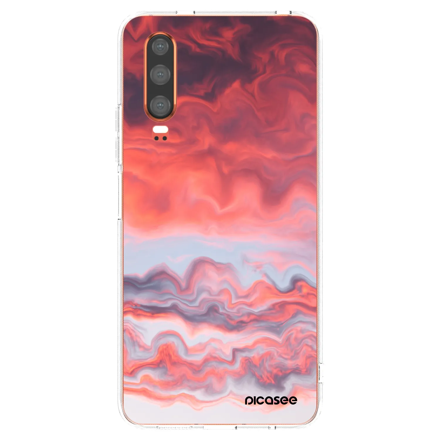 Picasee átlátszó szilikon tok az alábbi mobiltelefonokra Huawei P30 - Sunset