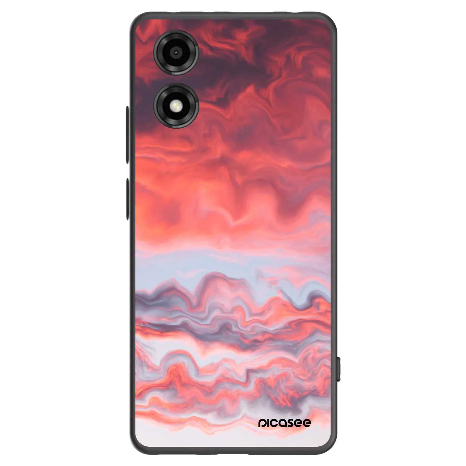 Picasee fekete szilikon tok az alábbi mobiltelefonokra Motorola Moto E14 - Sunset