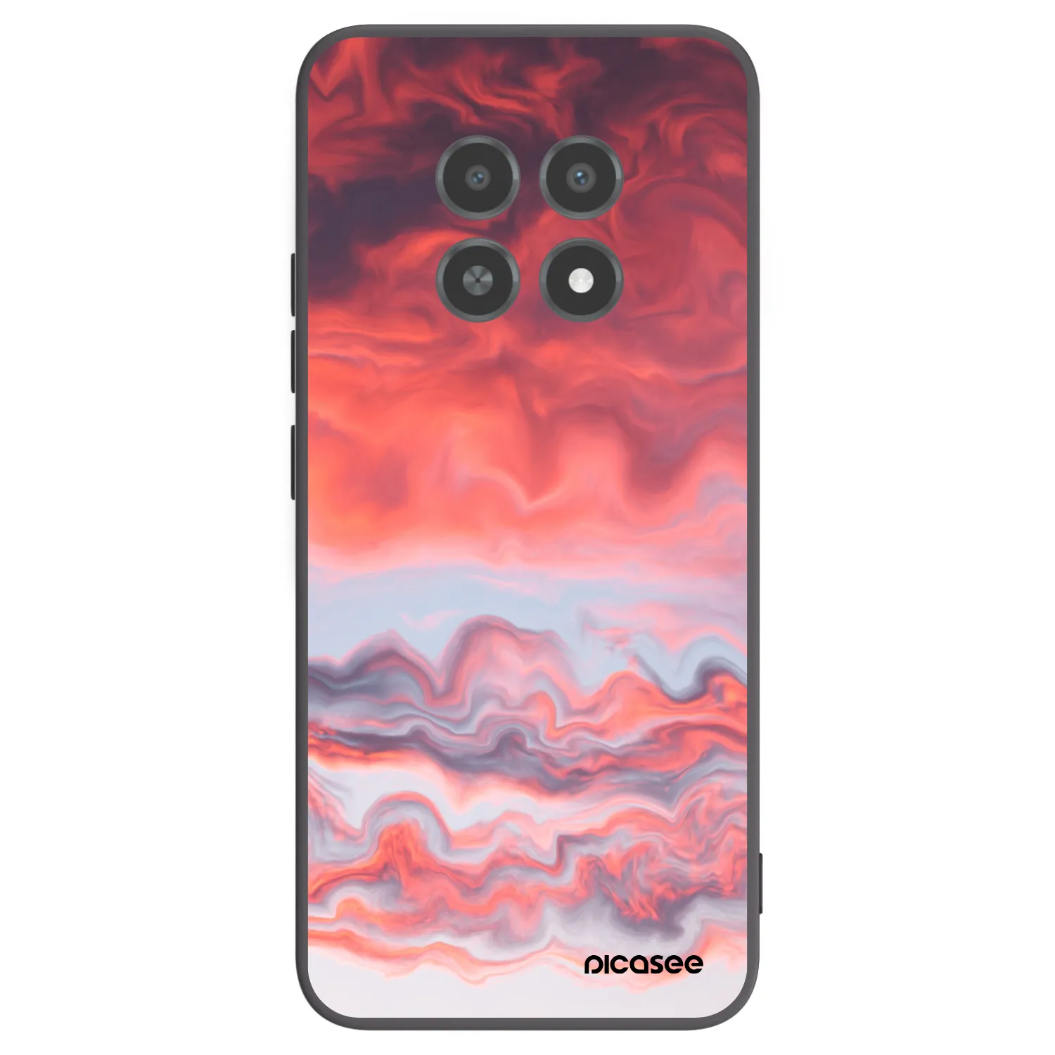 Picasee fekete szilikon tok az alábbi mobiltelefonokra Realme 12X - Sunset
