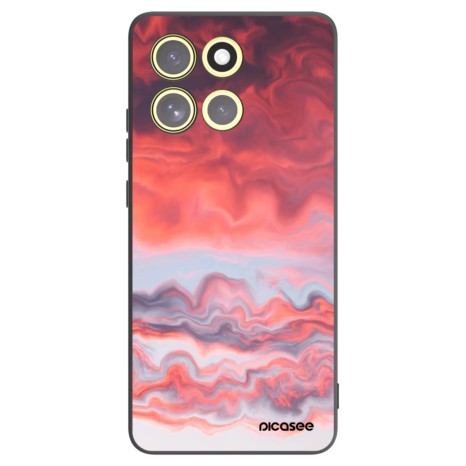 Picasee fekete szilikon tok az alábbi mobiltelefonokra Motorola Moto G86 5G - Sunset