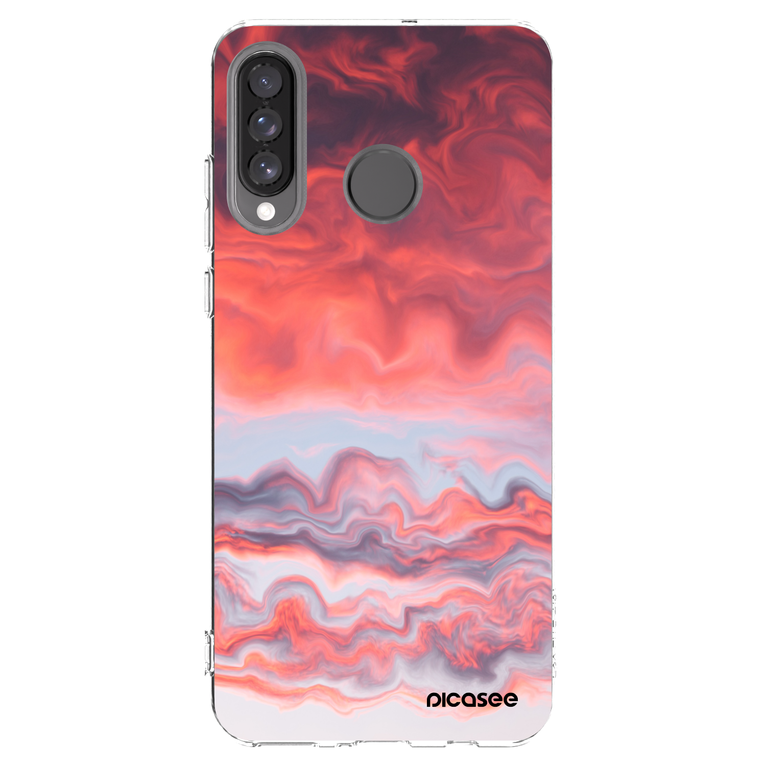 Picasee átlátszó szilikon tok az alábbi mobiltelefonokra Huawei P30 Lite - Sunset