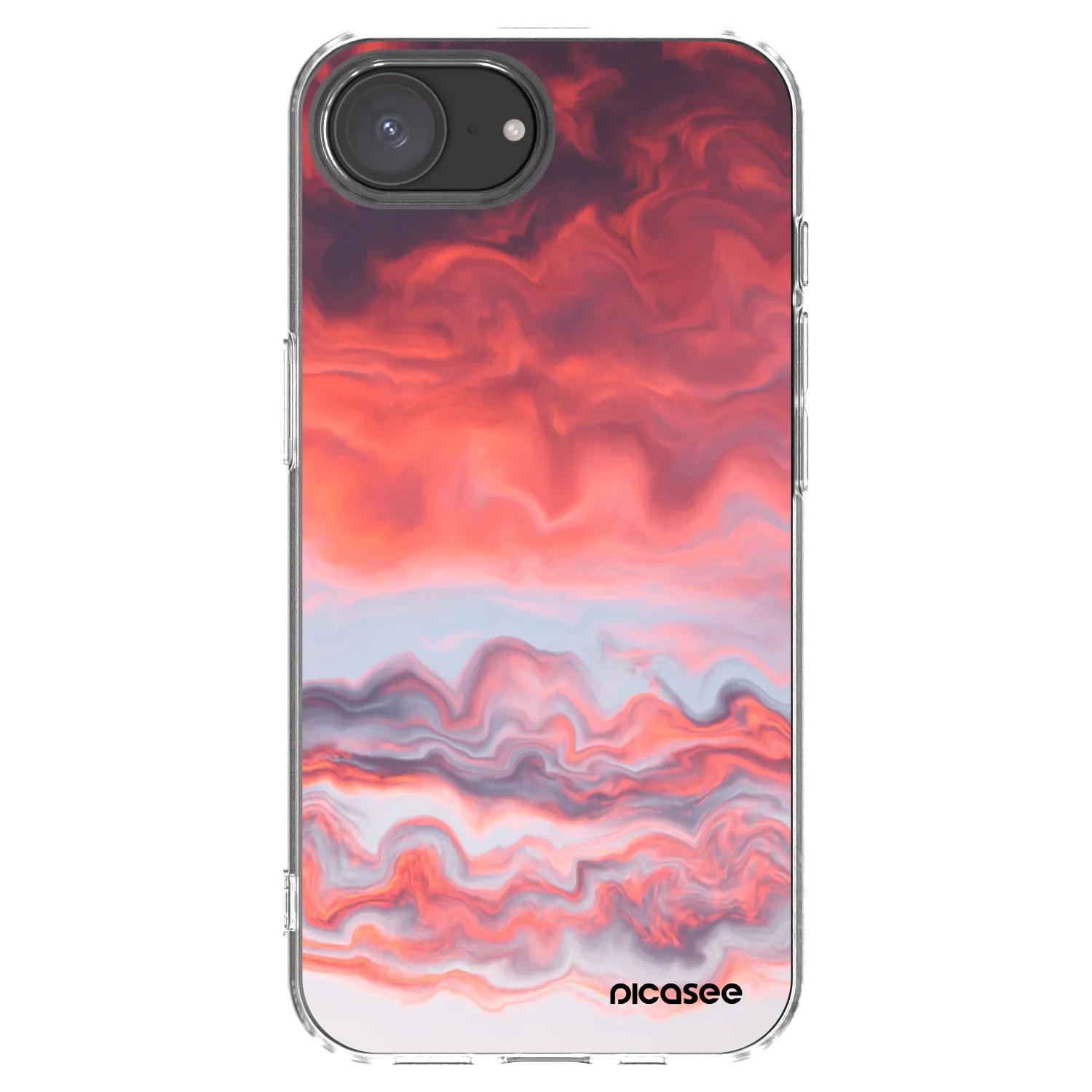 Picasee átlátszó szilikon tok az alábbi mobiltelefonokra Apple iPhone 17e - Sunset