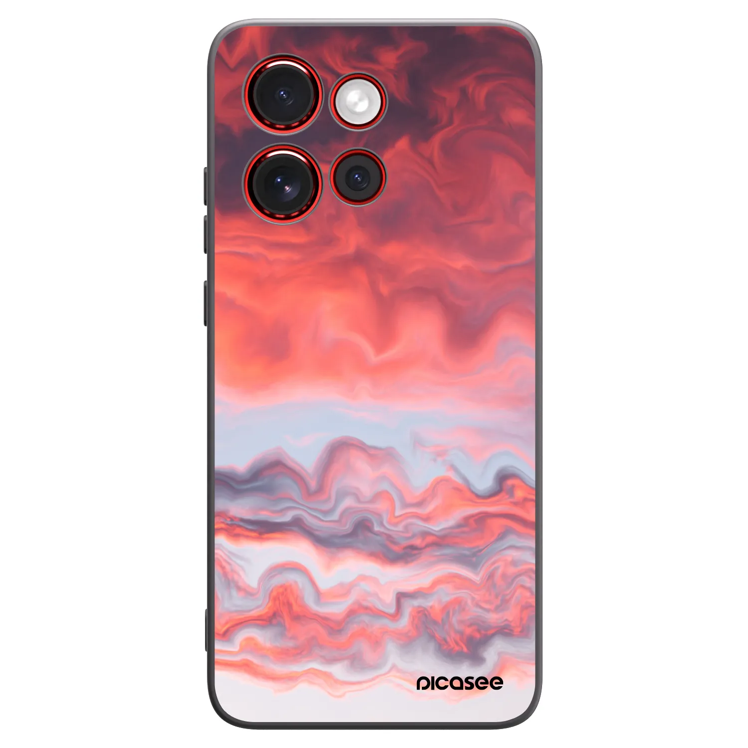 Picasee fekete szilikon tok az alábbi mobiltelefonokra Motorola Edge 60 Neo 5G - Sunset