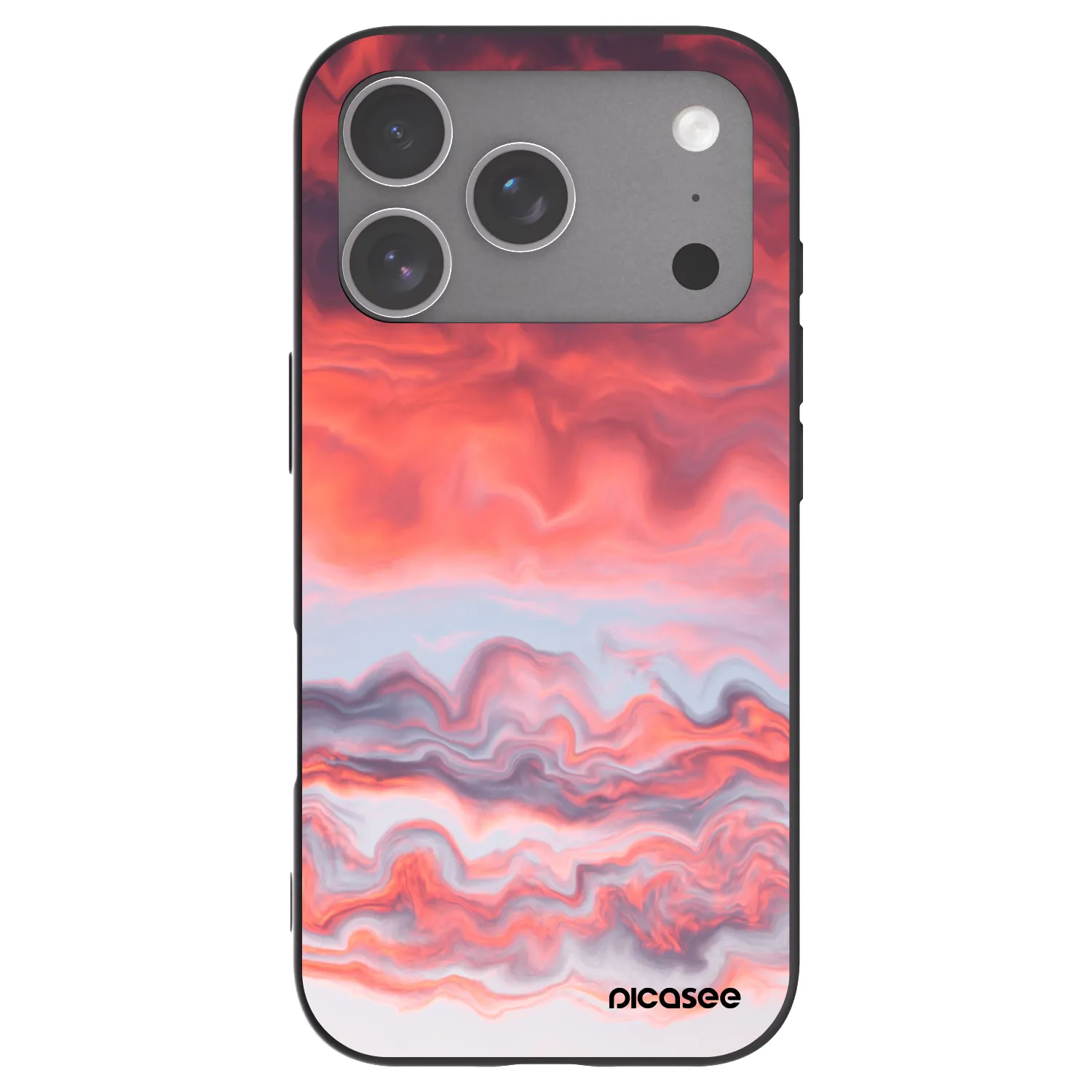 Picasee fekete szilikon tok az alábbi mobiltelefonokra Apple iPhone 18 Pro - Sunset