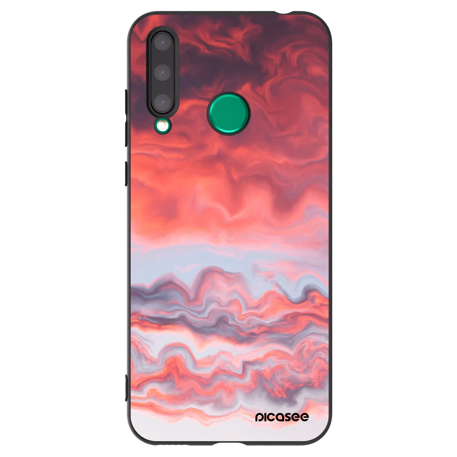Picasee fekete szilikon tok az alábbi mobiltelefonokra Honor 20 Lite - Sunset