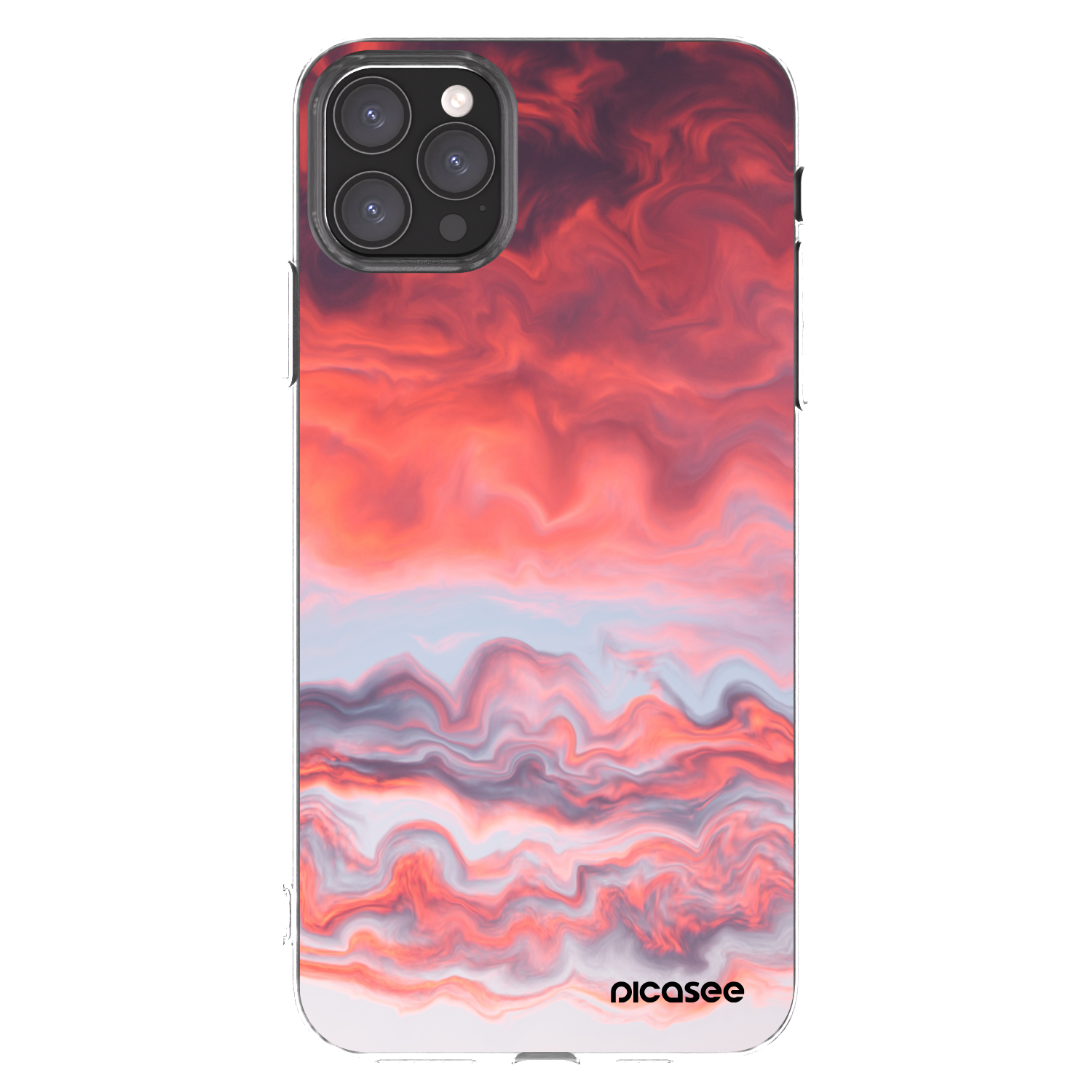 Picasee átlátszó szilikon tok az alábbi mobiltelefonokra Apple iPhone 11 Pro Max - Sunset