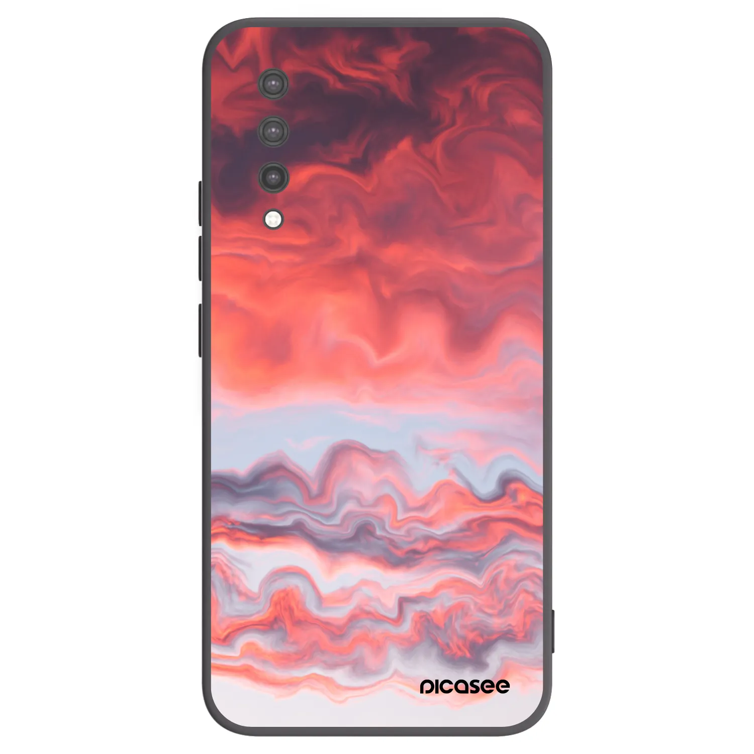Picasee fekete szilikon tok az alábbi mobiltelefonokra Xiaomi Mi 9 Lite - Sunset