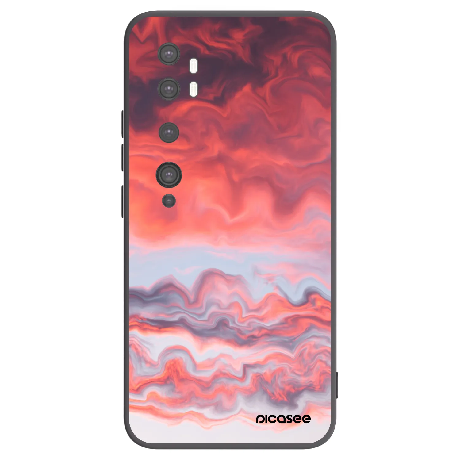 Picasee fekete szilikon tok az alábbi mobiltelefonokra Xiaomi Mi Note 10 (Pro) - Sunset