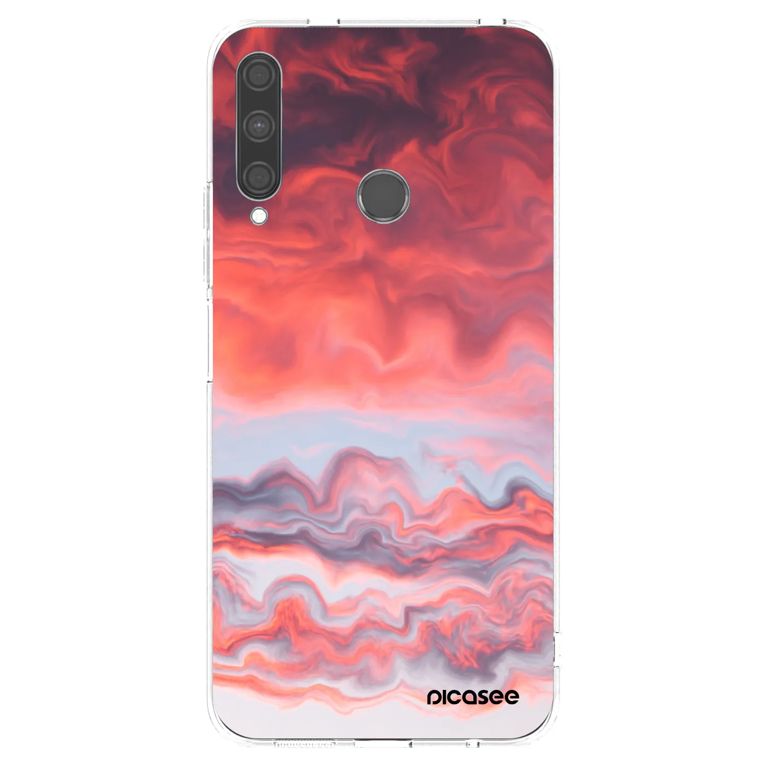 Picasee átlátszó szilikon tok az alábbi mobiltelefonokra Huawei P40 Lite E - Sunset