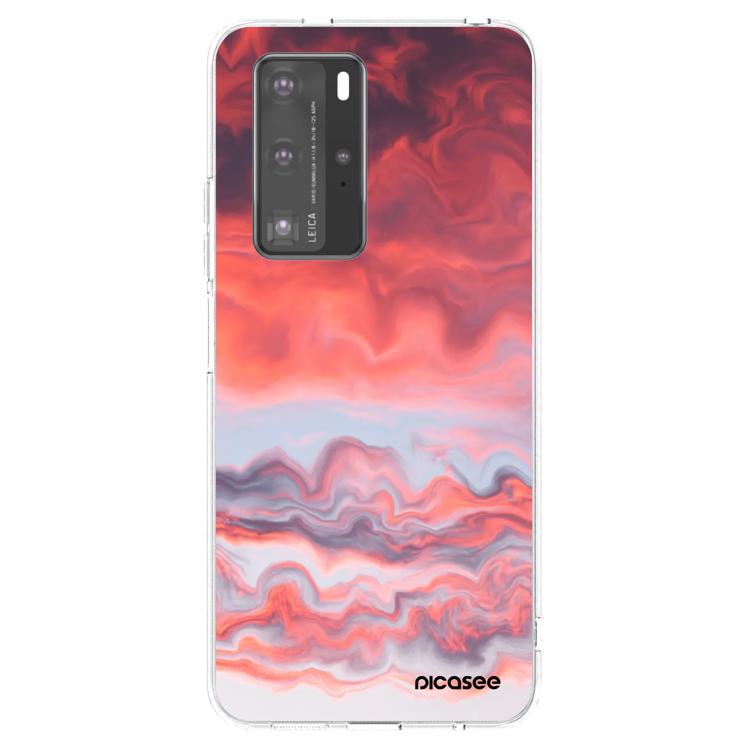 Picasee átlátszó szilikon tok az alábbi mobiltelefonokra Huawei P40 Pro - Sunset