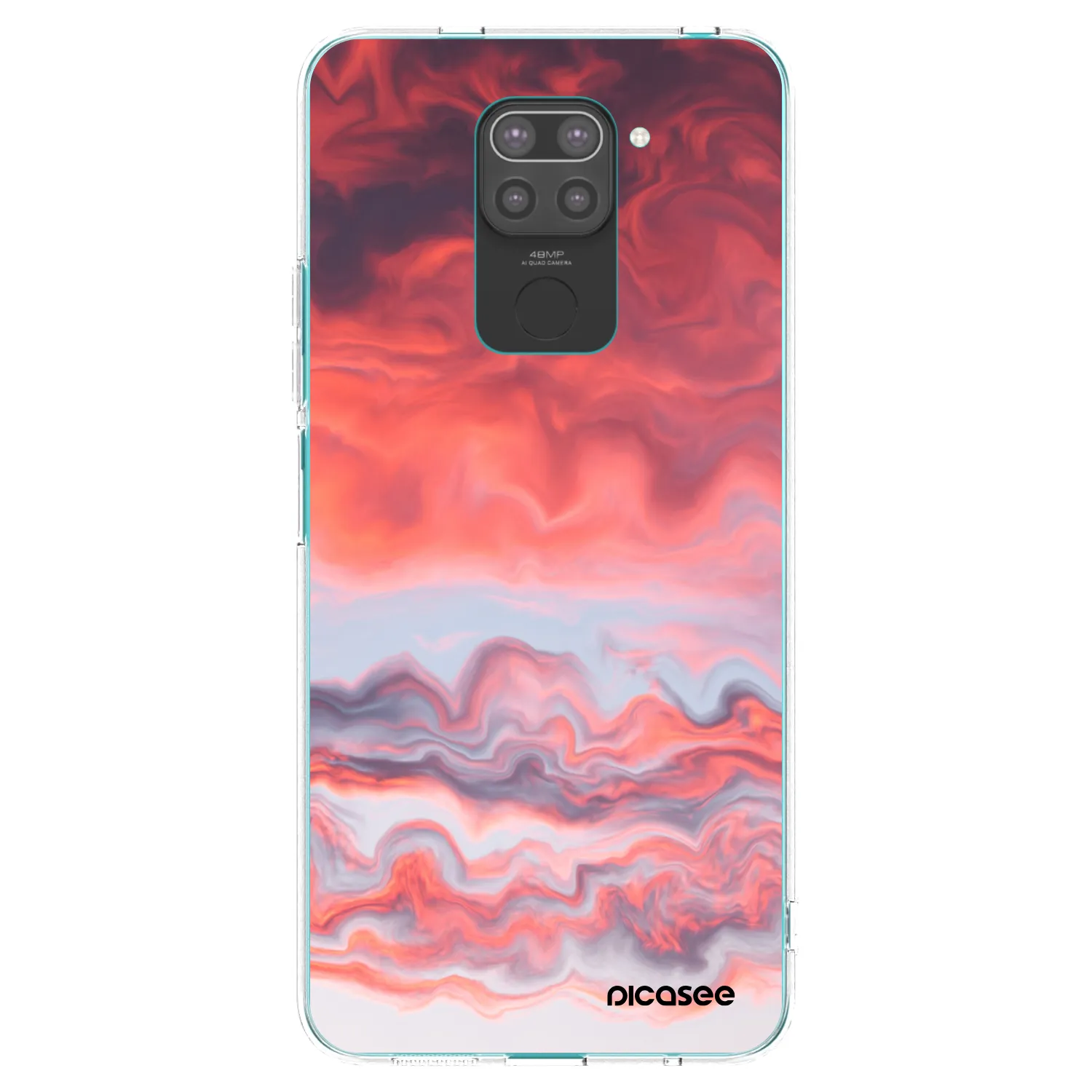 Picasee fekete szilikon tok az alábbi mobiltelefonokra Xiaomi Redmi Note 9 - Sunset