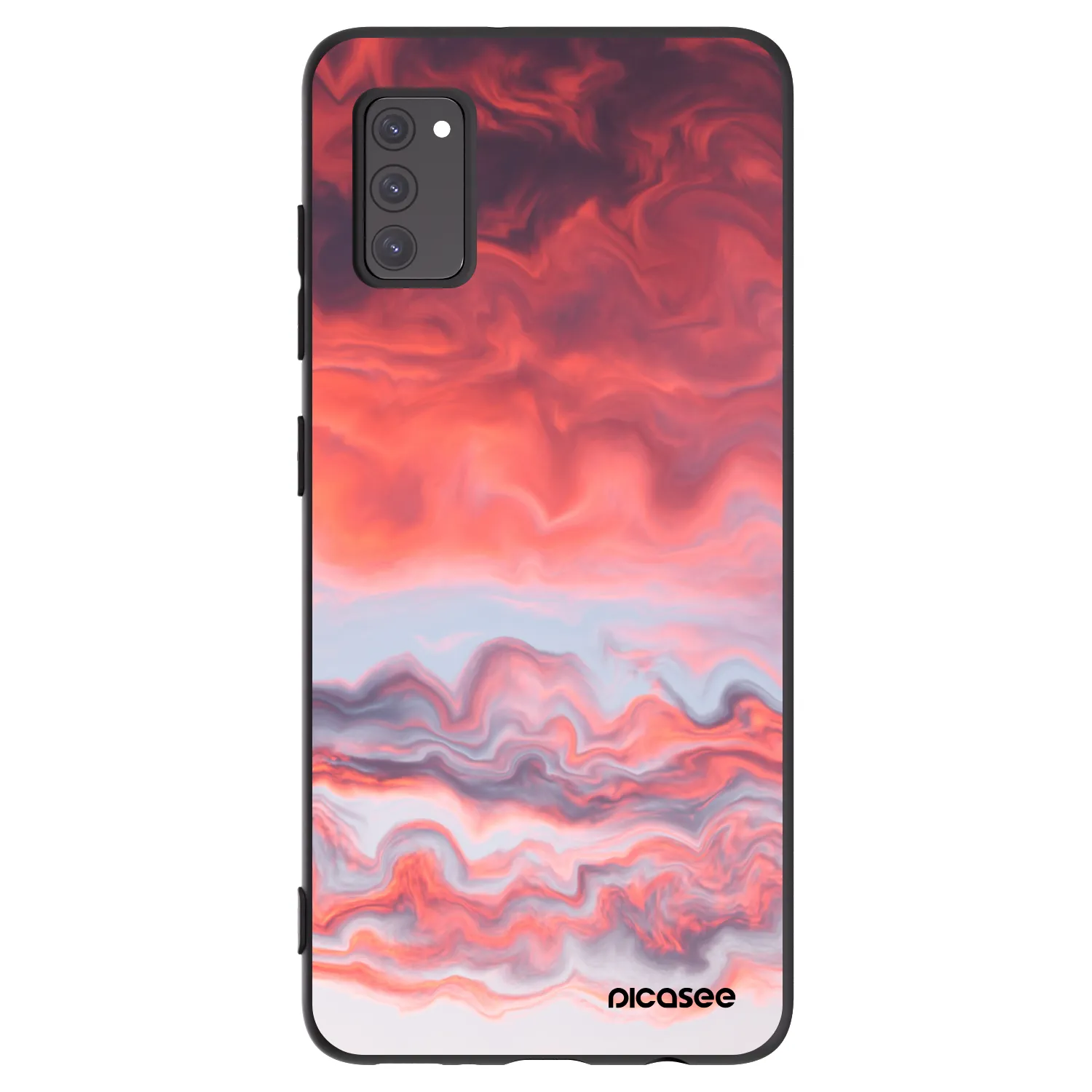 Picasee fekete szilikon tok az alábbi mobiltelefonokra Samsung Galaxy A41 A415F - Sunset