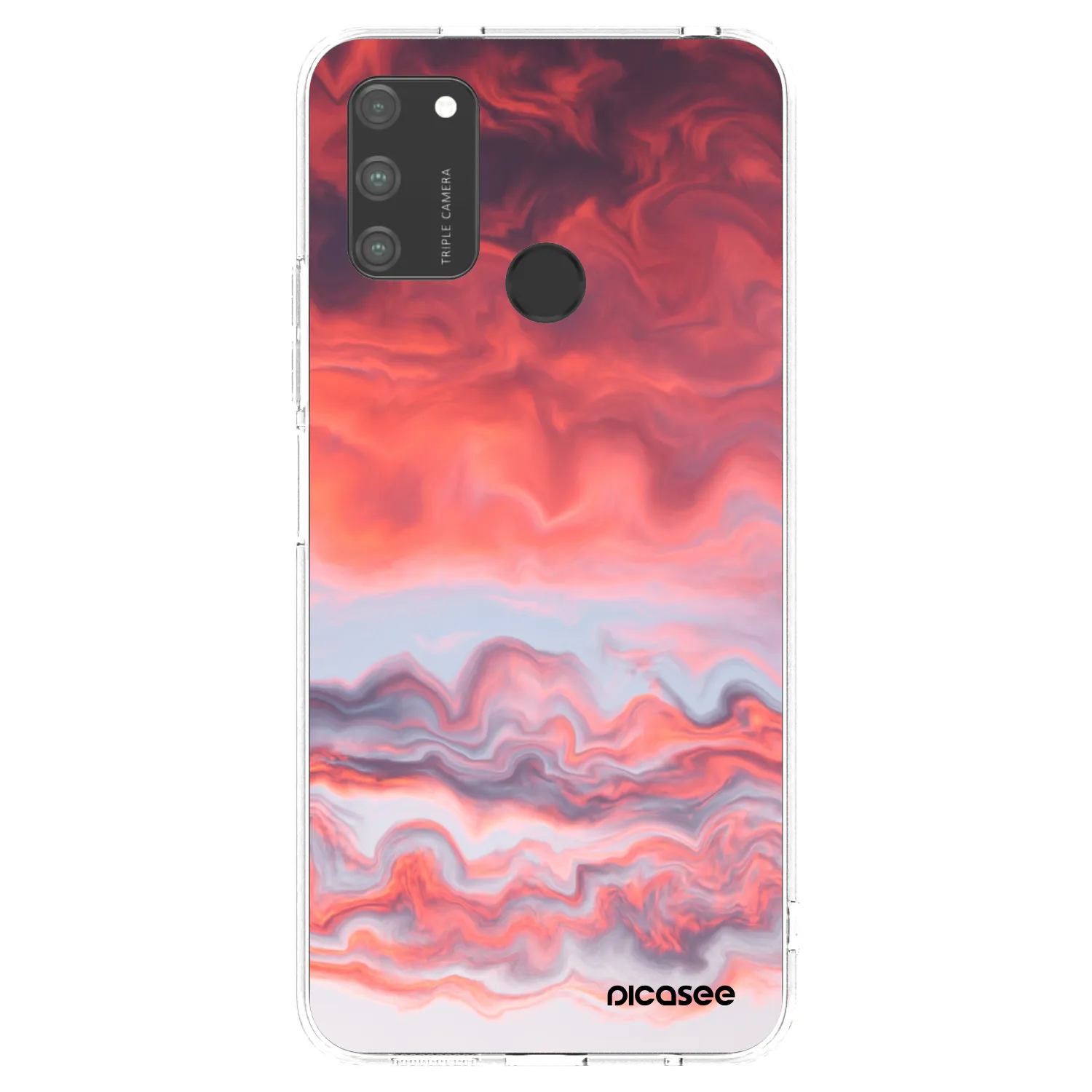 Picasee átlátszó szilikon tok az alábbi mobiltelefonokra Honor 9A - Sunset