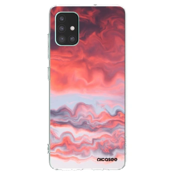 Picasee átlátszó szilikon tok az alábbi mobiltelefonokra Samsung Galaxy M51 M515F - Sunset