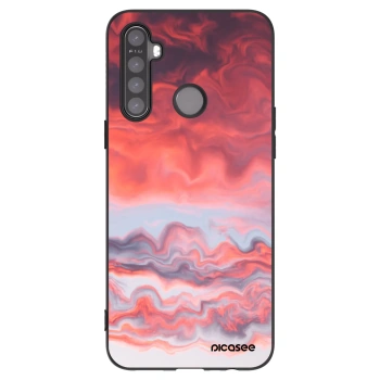 Picasee fekete szilikon tok az alábbi mobiltelefonokra Realme 6i - Sunset