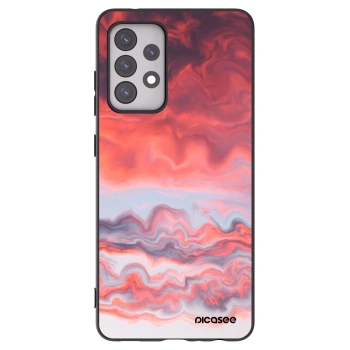Picasee fekete szilikon tok az alábbi mobiltelefonokra Samsung Galaxy A52 5G A525F - Sunset