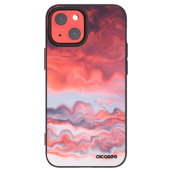 Picasee fekete szilikon tok az alábbi mobiltelefonokra Apple iPhone 13 mini - Sunset