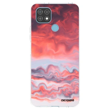 Picasee átlátszó szilikon tok az alábbi mobiltelefonokra Realme C21 - Sunset