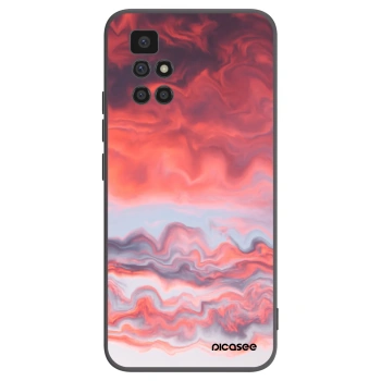 Picasee fekete szilikon tok az alábbi mobiltelefonokra Xiaomi Redmi 10 - Sunset